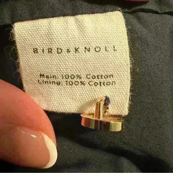 Bird and Knoll Savannah open back navy poplin midi dress - Picture 10 of 13